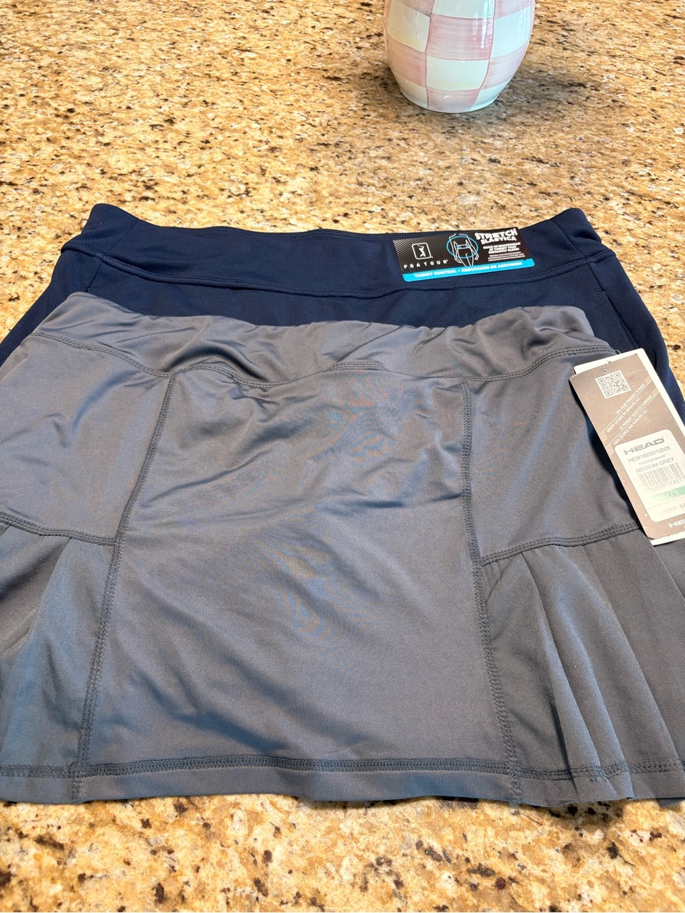 Head Women's Athletic Skort in Navy and Charcoal